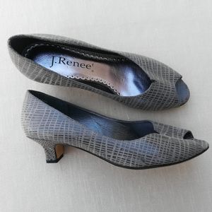 J. Renee Gray Snakeskin Heels